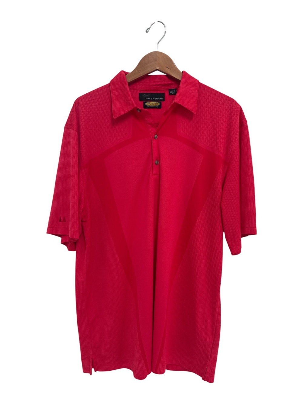 Greg Norman Play Dry Golf  Collection Men’s Red Performance Polo